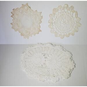 Crochet Lace Doily Hand Crafted